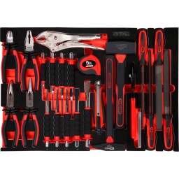 Module pince marteaux et burins dans module en mousse 33 pcs