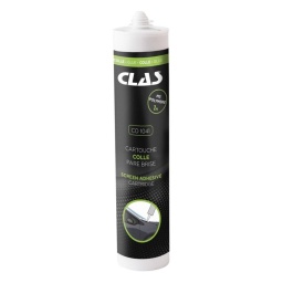 Cartouche de colle 290ml qui permet le collage rapide des pare-brise, lunettes arrière, vitres custodes …etc. Adhère sur l'eau, idéal pour le colmatage des fuites. Stabilité de la colle évitant tout risque d'affaissement du bandeau appliqué. Effet ventouse immédiat lors de l'application de pare brise nécessitant ni calage, ni sanglage. Séchage en 1h : le véhicule, même équipé d'airbags peut être libéré. Primaire intégrée permettant l'application directe : gain de temps sur l'opération de remplacement du vitrage. Caractéristiques : MS polymère. Application largeur 10 à 14mm. Séchage : 2 heures à cœur (à 20°C). Dureté : SHORE 60. Homologation Crash Test.
Permet le collage rapide des pare-brise, lunettes arrière, vitres custodes …etc
Adhère sur l'eau, idéal pour le colmatage des fuites.
Stabilité de la colle évitant tout risque d'affaissement du bandeau appliqué.
Effet ventouse immédiat lors de l'application de pare brise nécessitant ni calage, ni sanglage.

Séchage en 1h : le véhicule, même équipé d’airbags peut être libéré.
Primaire intégrée permettant l’application directe : gain de temps sur l’opération de remplacement du vitrage.
Caractéristiques :
- MS polymère
- primaire intégrée
- application largeur 10 à 14mm
- séchage : 2 heures à cœur (à 20°C)
- dureté : SHORE 60




Homologation Crash Test
Séchage rapide 1h
À PROPOS DE LA MARQUE CLAS
Notre Marque CLAS « Garage Solutions » basée en Savoie (France), a été créée en 1996. Nous sommes depuis toujours un acteur innovant de l’équipement et de l’outillage technique pour véhicules légers, utilitaires et poids lourds. Aujourd’hui, nous évoluons vers un écosystème offrant des solutions globales, bénéfique pour l’ensemble de nos partenaires. Nous nous adaptons à vos besoins et budgets, en étant toujours plus simple et réactif avec des hommes et des femmes experts, passionnés, au cœur d’une digitalisation à votre service. Consolidant notre leadership en France, nous accélérons notre expansion afin de devenir un acteur clef à l’international. 