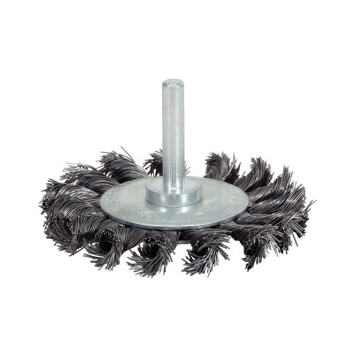 Steel wire wheel brush, 12mm shank