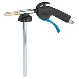 Pistolet pneumatique pour insonorisant tete acier
Maintenance et nettoyage de voitures de tourisme et d'autres véhicules. Approprié pour les solutions aqueuses ou huileuses.
Buse et tuyau faciles à changer.
Écoulement du liquide réglable facilement grâce au levier de tirage.
Quantité d'air nécessaire avec buse : 255 l/min à 6 bar -  380 l/min à 8 bar.
Quantité d'air nécessaire avec le tuyau de cavité :
165l/min à 6 bar - 180l/min à 8 bar.
Raccord rapide 1/4".
Filetage : BSP/NPT.
Tuyau de cavité : longueur utile de 920mm.
Cartouche de raccordement fileté : M41x3.
Pression de service max. : 16 bar.
Longueur : 251mm.
POIDS 
0,66KG