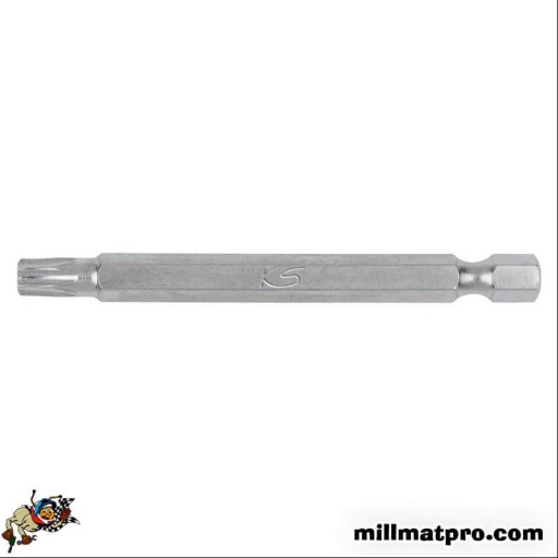 Boite de 5 embouts de vissage TORX&reg; perc&eacute;, L.75 mm - 1/4'' - TB7