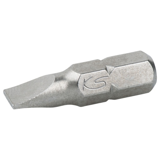 Boîte de 5 embouts de vissage Fente, L.25 mm - 1/4" - 6 mm