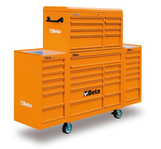 Servante mobile d’atelier à 25 tiroirs, avec 1 servante C38  2 coffres  C38L  1 coffre C38T