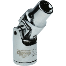 Torx E
Carré d'entraînement intérieur selon DIN 3120 / ISO 1174 avec encoche pour verrouillage par bille
Cardans vissés
Pour une utilisation manuelle
Chrome Vanadium