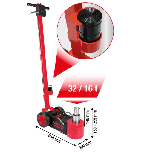 Cric hydropneumatique Performance 32/16&nbsp;t