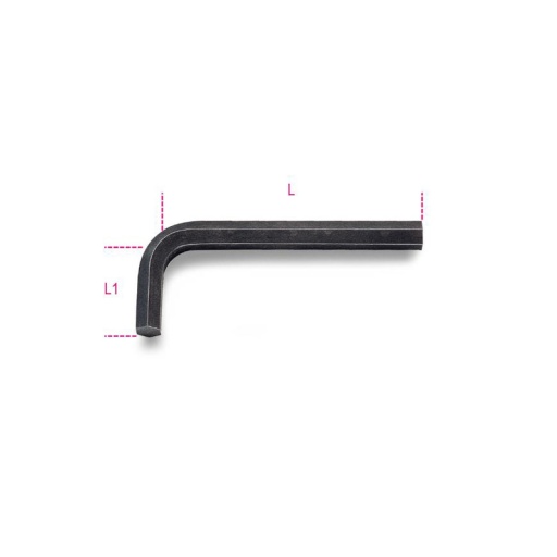 Clé mâle 6 pans courte côté us 5/16" beta série 96as