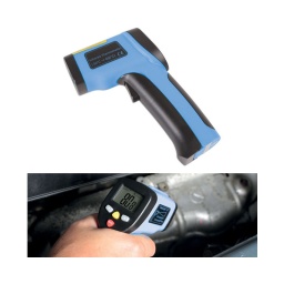 Thermomètreinfra-rouge digital
mesure -50 a 650°c. mesure en celsius et fahrenheit
fonction d'economie d'énergie en conservant la derniere valeur. laser pointeur - distance 12:1
application automobile: roulement. échappement. pot catalytique. climatisation. etc.
autres applications: plomberie. radiateurs. fuites. électricité. miroir électriques. refrigeration. température d'aquarium
batterie 9 volts inclut