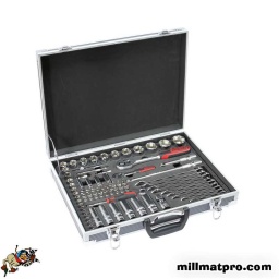 Coffret de douilles et accessoires ultimate
- coffret aluminium
- gamme  ultimate composee d'outils robustes. esthetiques et astucieux
- finition chromée satinee
douille 1/4" : 4 - 4.5 - 5 - 5.5 - 6 - 7 - 8 - 9 10 - 11 - 12 - 13 - 14 mm douille longue 1/4" : 8 - 10 - 12 - 13 mm douille tv 1/4" : 4 - 5.5 - 7 mm douille cruciforme 1/4" : ph1 - ph2 - ph3 - pz1 - pz2 - pz3
douille allen 1/4" : 3 - 4 - 5 - 6 - 7 - 8 mm douille torx 1/4" : t10 - t15 - t20 - t25 - t30 t40
douille xzn : mm - mm - mm - mm - mm - m10
cardan 1/4"
rallonge 1/4" : 50 - 100 mm carré coulissant 1/4" : 110 mm manche 1/4"
cliquet 1/4" - 145 mm douille 1/2" : 15 - 16 - 17 - 18 - 19 - 20 - 21 - 22 - 24 - 27 - 30 - 32 - 34 mm douille longue 1/2" : 14 - 16 - 17 - 18 - 19 - 21 mm cardan 1/2"
carre coulissant 3/8" x 1/2"
rallonge 1/2" : 125 - 250 mm cliquet 1/2" - 250 mm clé mixte 8 - 10 - 12 - 13 - 14 - 16 - 17 - 18 - 19 mm 