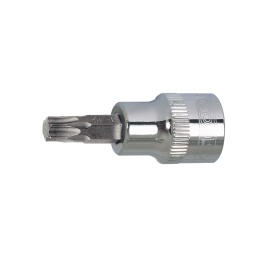 Douille tournevis 6 pans torx 1/4 chrome plus t10

- longueur 37mm - profil strie
- finition polie chromee
- embout en acier s2
