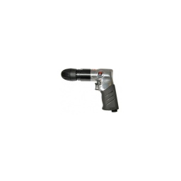 Perceuse revolver 10mm industrie réversible
 
- vitesse 1800 tr/m2 
- broche 3/8" x 24male 
- consomm tion  110l/m2 
- poids net 1.0 kg 
- longueur 180 mm  
- hauteur 149 mm  
- raccord 1/4" bsp 
- niveau de vibration <2.5 m/sec2 
- niveau sonore 86 db(a) 
- pression 6.4 bar  
- poignée gaine
- utilisation intensive
- échappement par la poignée
- reversibilite pour debloquer les forets