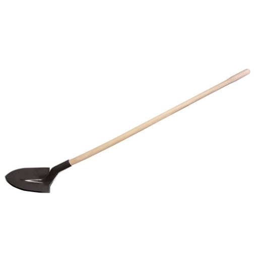 Pelle ronde - Col de cygne - Manche bois - 29 cm