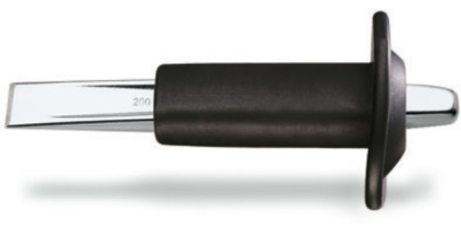 Burin nervuré 250x28,5mm avec protection
