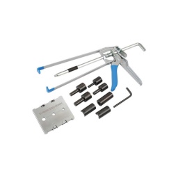 Kit de connection pour raccords de carburant
une conception unique et innovant permettant a l'operateur de bloquer astucieusement la durite et d'y enfoncer le raccord de carburant sans l'endomm ger
developpe pour permettre une installation de durite sur ces raccords trop frequemm nt jugee difficile et non sans risque.
les applications sont multiples et conviennent aussi bien aux durites de carburant. d'air. de tuyaux d'aspiration tant qu'ils sont equipes des raccords present dans le kit de connect réf 37011. 
ce kit permet de faire la réparation sur le vehicule.
les durites convenant pour cet outil sont les suivantes: 8mm diamètre interne) x 10mm (diamètre externe). 10mm (diamètre interne) x 12mm diamètre externe). 6mm (diamètre interne) x 8mm diamètre externe).
concu en angleterre.