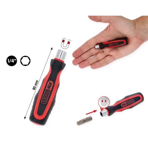 Tournevis à embout 1/4'' sans verrouillage rapide