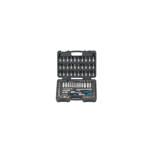 Coffret 99 pièces douilles 3/8 et 1/4 côtés en pouce