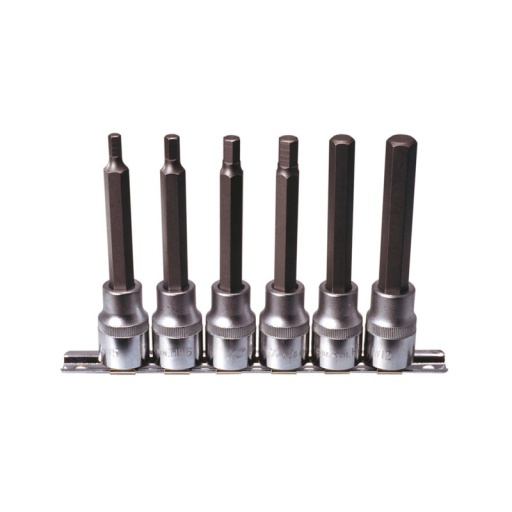 Rail douilles tournevis 6 pans 1/2" l.110 mm 