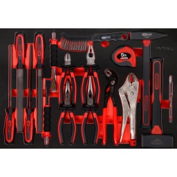 Module pince marteaux et burins dans module en mousse 17 pcs