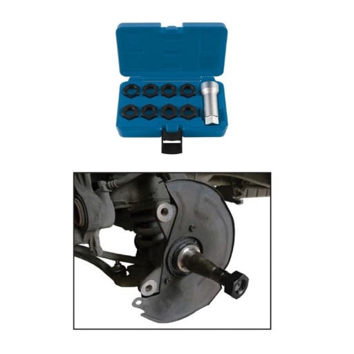 Kit de réparation de filetage de broche d'essieu pour la réparation des filetages endommagés ou rouillés des broches d'essieux.