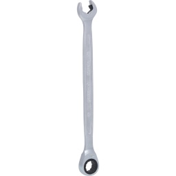 C&ocirc;t&eacute; cl&eacute; plate avec nouveau m&eacute;canisme de cliquet
Syst&egrave;me FlankTraction
D'apr&egrave;s DIN 3113 / ISO 3318
Angle de fourche 15&deg;
Forme droite
Cliquet pr&eacute;cis 72 dents
Finition satin&eacute;e
Chrome Vanadium

