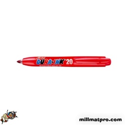 Feutres permanents a encre
les feutres permanents de la gamme  dura-ink contiennent une encre de qualité industrielle permettant de realiser des traits visibles et nets sur la plupart des surfaces et sont pourvus de pointes extra dures. pour une utilisation longue duree.
pointe conique fine pour un usage polyvalent
pointe conique fine rétractable par bouton poussoir qui empeche la pointe de secher prematurement.
plus de perte de bouchon !