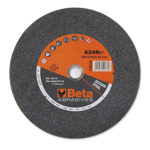 Disques à tronçonner pour machine stationnaire à moyeu plat pour l'acier 11019 400X4,5 (10)