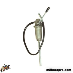 Pompe de transvesement à manette gros debit
piston plastique (joint nbr)
pour huile jusqu'a sae50. fluides non agressifs. autolubrifiants. antigels non dilues. fioul. gazole. petrole
longueur de canne : 82 cm
debit : 35 l/m2
livree avec tuyau de sortie 1m et bec verseur