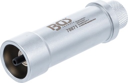 Pour l’enfoncement simple, précis et droit d’écrous à griffes Ahead dans la colonne de direction-Pour écrous à griffes Ahead avec filetage M6 x 1,0-Pour colonnes de direction de 1" et 1 1/8"-Pour utilisation avec une massette tête caoutchouc