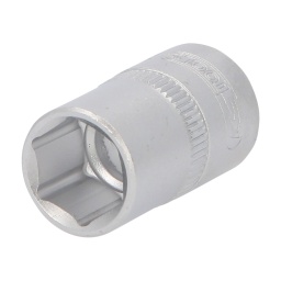 6 pans
Système FlankTraction
Selon DIN 3124 / ISO 2725
Carré d'entraînement intérieur selon DIN 3120 / ISO 1174 avec encoche pour verrouillage par bille
Pour une utilisation manuelle
Finition satinée
Chrome Vanadium