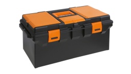 - 3 bacs de rangement intégrés dans le couvercle avec séparateurs réglables
- 1 récipient interne avec séparateurs réglables
- Capacité de chargement : 30 kg
558x277x270 mm -  2,5 kg
