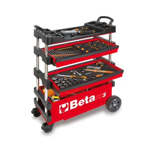 Servante chariot d'atelier transportable c27s rouge