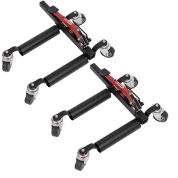 Lot de 2 chariots de manutention
- Ecartement des rouleaux : 340 - 710 mm
- Diamètre max. de la roue : 450 - 810 mm
- Largeur max. de la roue : 330 mm
- Poids : 19 kg (x2)
- Charge maxi : 1180 (2 x 590) kg