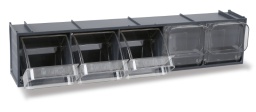- Structure externe en PP
- Tiroirs avec bacs de rangement en PET
- Empilables

Caractéristiques techniques des tiroirs :
- Dimension interne du tiroir 90x86x62h mm
- Incassable
- Transparence effet verre inchangée dans le temps
- Anti-rayures
- Résistant aux huiles, acides et agents chimiques agressifs
- Convient également pour une utilisation dans des environnements alimentaires
 600x133x132 mm
