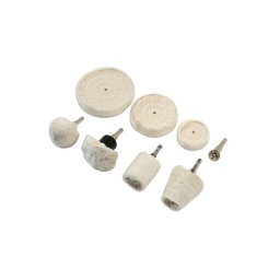 Kit idéal pour le polissage des surfaces métalliques où un fini miroir est exigé.
Comprend 3 meules de polissage : 50 mm, 75 mm, 100 mm.
2 meules de polissage champignon.
1 meule de polissage cylindrique ; 1 meule de polissage conique.
Comprend un embout d'arbre