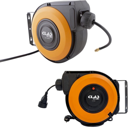 PACK ENROULEUR AIR Ø8mm 10m + ENROULEUR ELECTRIQUE 3x1.5mm2 10m