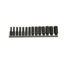Rail de 14 douilles longues choc 1/4
composition :
4/4.5/5/5.5/6/7/8/9/10/11/12/13/14/15mm 