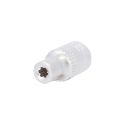 Torx-E-Plus (EPL)
Carré d'entraînement intérieur selon DIN 3120 / ISO 1174 avec encoche pour verrouillage par bille
Pour une utilisation manuelle
Finition satinée
Chrome Vanadium