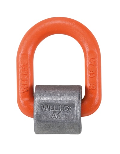 Étrier à souder pour le levage base simple avec ressort de positionnement, corps en acier allié à haute résistance