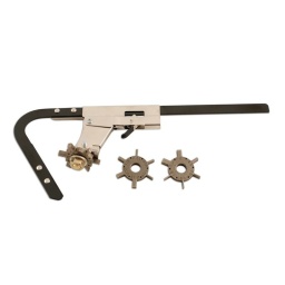 Kit de nettoyage des rainures de segment Lorsque vous souhaitez réutiliser votre piston, il est préférable de nettoyer le dépôt de carbone dans la rainure de vos segments.  Cet outil convient pour les pistons d'un diamètre allant de 51mm à 127mm Complet avec 3 cutters de 6 lames Cutter 1: 1/16"-5/64"-3/32"-1/8"-5/32"-3/16", Cutter 2: 2.0/2.5/3.0/4.0/4.5mm & 1/4", Cutter 3: 1.2/1.5/1.8/2.8/5.0/5.5mm. Gain de temps