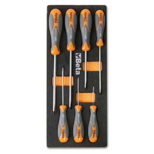 Module mousse tournevis plats  beta 2.5 a 6.5mm 7 pièces