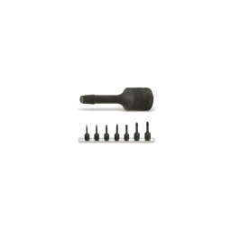 Jeu de 7 extracteurs de vis et goujons casses carres 3/8 1/2"
3/8: 2-3-4-5-6mm 1/2: 8-10mm - qualité premium beta depuis 1939