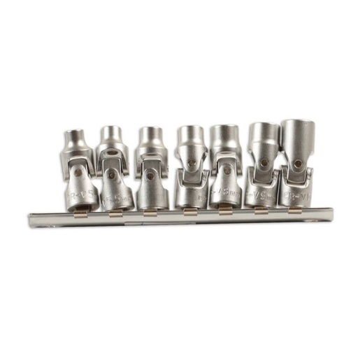 Jeu de douilles articulées à carré de 1/4'' de 7 pièces