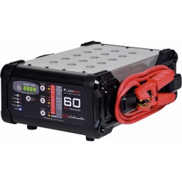 Fournit une puissance maximale d'ampérage permanente et stabilisée.
Contrôlé par microprocesseur.
Convient pour la reprogrammation, flash et diagnostique automobile.
Tension de sortie réglable jusqu'à 14,8V.
Protection contre l'inversion de polarité, les courts-circuits, les erreurs de tension et les surcharges.
Format compact.
Peut se placer sous un véhicule.
Convient pour les batteries au plomb, liquide, AGM et lithium LiFePO4.

Livré avec :
câble de 2,5m avec pinces
Longueur du câble
2,5m
Puissance
900W
Alimentation
230V
Capacité nominale de ref AH 15H min max
5-600Ah
Tension de charge
90-260V
Tension de sortie
jusqu'à 14,8V
Courant de charge
5-60A
Type de batterie
plomb, AGM, ou lithium
Modèle
Flashmem 60
Dimensions
400x340x215mm
Poids article
6,4KG