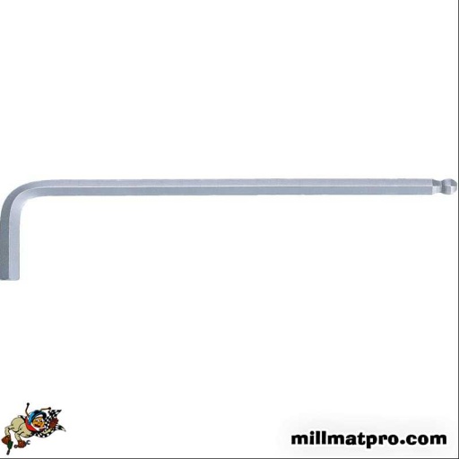 Clé mâle 6 pans à tête sphérique longue, 2,5 mm