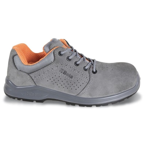 Chaussure basse type tennis aérée en croûte de velours Mugello