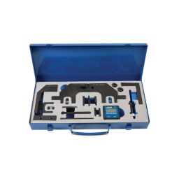 Kit de calage de moteur complet pour moteurs 1.4/1.6 a essence et à entraînement à chaine - les moteurs concernes comprennent : n12. n13. n14. n16 et n18. ep3. ep6 - les véhicules concernes comprennent : c3. c4. c5. ds3. ds4. berlingo iii. 207. 2008. 208. 3008. 308. 508. 5008 partner iii. mini clubman. countryman. coupe. paceman. roadster BMW série 1 et BMW série 3. - comprend un Inclinomètre numérique - contient des composants dont la conception est enregistree aupres de l'ue. composition : 0197-a1/a1z. 0197-a11. 11 7 440. 11 9 551. 11 9 540 outil d'alignement d'arbre à cames d'échappement 0197-a2. 11 9 551 outil d'alignement d'arbre à cames d'admission vis m10 0197-a3. 0197-031. 11 7 440. 11 9 540 outil d'alignement d'arbre à cames d'admission 0197-bz. 11 9 590. 49 6 709 pige de calage de volant-moteur 6 vis m5 0197-a1/az. 11 7 440. 11 9 540 adaptateur pour outil d'alignement d'arbre à cames d'échappement tous les ensembles de cames barre de liaison pour a et b 0197-a2 adaptateur pour outil d'alignement d'arbre à cames d'admission 0197-a31. 11 7 440 adaptateur pour outil d'alignement d'arbre à cames d'admission 0197-a11 adaptateur pour outil d'alignement d'arbre à cames d'échappement 0197-a3. 11 9 540 adaptateur pour outil d'alignement d'arbre à cames d'admission g-1376-a Inclinomètre numérique 0197-mm 11 9 340 tendeur de chaine de distribution factice e1.100 equerre 11 9 551 adaptateur pour outil d'alignement d'arbre à cames d'échappement 11 9 551 adaptateur pour outil d'alignement d'arbre à cames d'admission