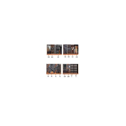 Composition 4 tiroirs pour servante d'atelier beta

- 108 outils: clés mixtes/pinces/douilles 1/2 / pince circlips/ tournevis/m2rteau/m2illet/Clé allen/outils de coupes
- qualité premium beta depuis 1939