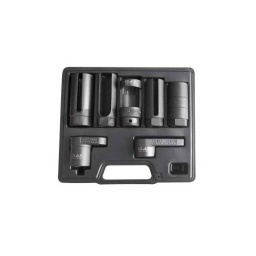 Coffret 7 douilles pour sondes lambda
composition :
- 1 douille 27mm - 1 douille 29mm - 1 douille 1-1/16"
- 1 douille 7/8" (22mm 
- 2 douille à entraînement déporté 22mm 