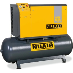 Compresseur à piston insonorisé 7,5 CV 270 L NB7.7/7.5FT/270SIL 
IR-C-3
Compresseur à piston insonorisé de 7,5 CV sur cuve de 270 litres. Tête NB7 aluminium, cylindres fonte bi-étagés. Vitesse de rotation : 1250 tr/min. Tension : 400 V Tri.
Type de cylindres	bi-étagé
Modèle tête	NB7
Puissance sonore (dB (A))	64
Vitesse de rotation (tours/min)	1250
Volume du réservoir (L)	270
Volume engendré (m³/h)	50
Puissance (kW)	5.50
Puissance (CV)	7.50