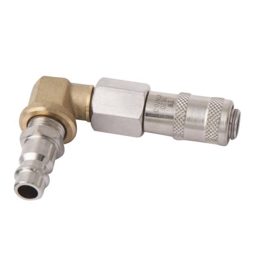 Raccord rapide 90° pour purgeur de freins