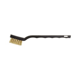 Brosse laiton pour bougies à 2 rangées
- 2 rangees
- pour le nettoyage des électrodes et contacts des bougies d'allumage
- pour le traitement de surfaces
- fil laiton